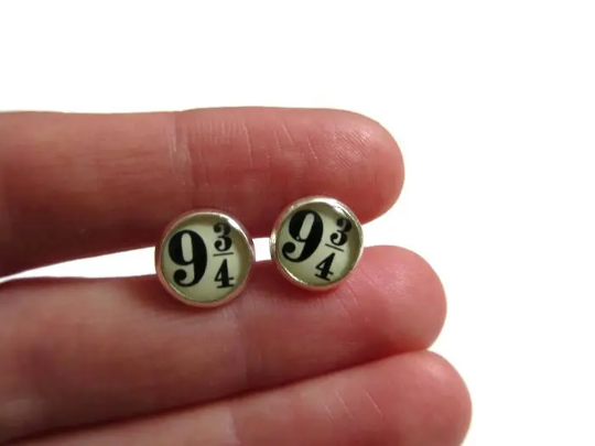 9 3/4 Harry Potter Stud Earrings