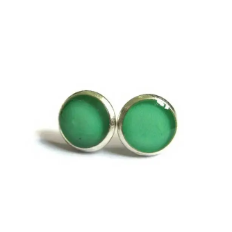 Puces d'Oreilles Enfant Turquoise