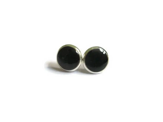 Black Kids Stud Earrings