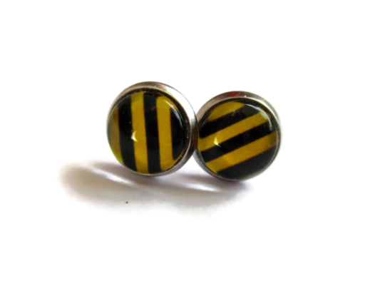 Puces d'Oreilles Enfant Motif Abeille