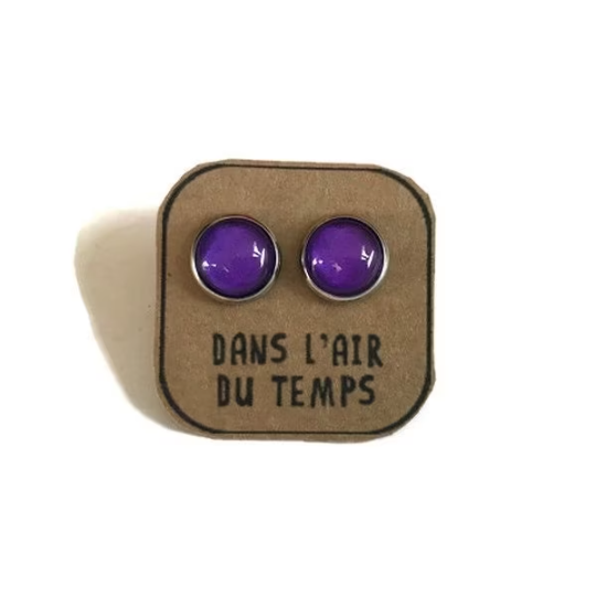 Puces d'Oreilles enfants Violettes