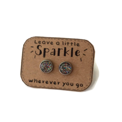 Puces d'Oreilles Enfant Paillettes Multicolore /  Leave a Little Sparkle