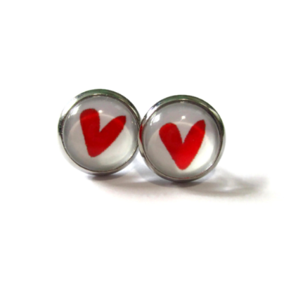 Red Heart Kids Stud Earrings