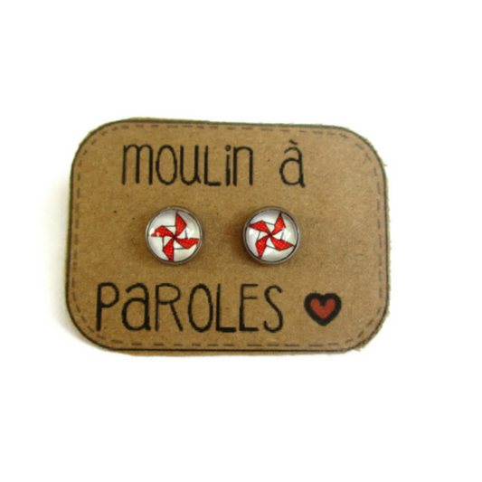 Mills Kids Stud Earrings / "Moulin à Paroles!"