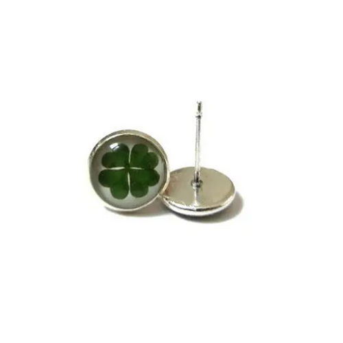 Clover Kids Stud Earrings / "Good Luck"