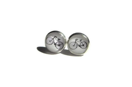 Bike Kids Stud Earrings / "Go Explore"