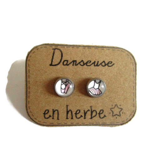 dance Kids Stud Earrings / Danseuse en Herbe!