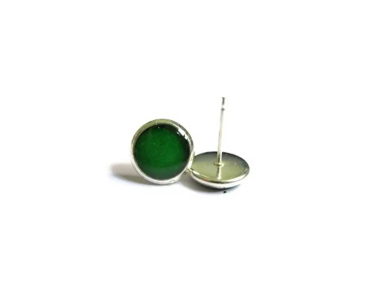 Green Kids Stud Earrings